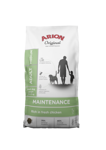 Arion Maintenance Medium kyckling 12 kg för hundar
