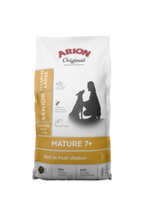 Arion Mature 7+ Medium & Large kyckling 12 kg för hundar