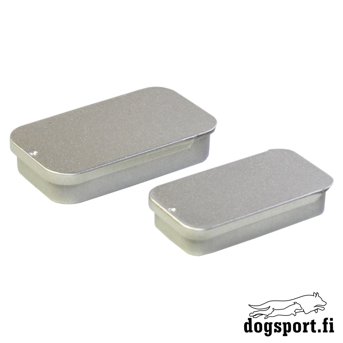 D&C Nosework metallburk med skjutlock, liten 5 x 2,5 cm för hundar