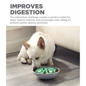 Outward Hound Fun Feeder Wobble Slow Bowl för hundar mint