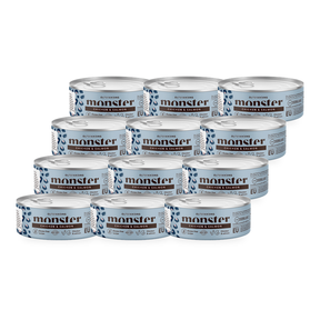 Monster Cat Adult Multi Protein Chicken-Salmon 12 x 100 g för katter