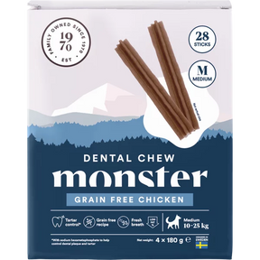 Monster Dental Chew grain free chicken tuggpinne för hund