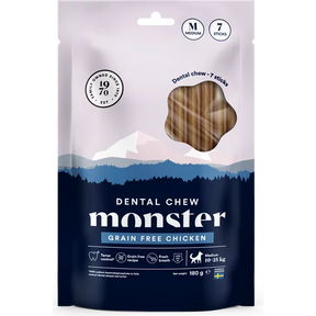 Monster Dental Chew grain free chicken tuggpinne för hund