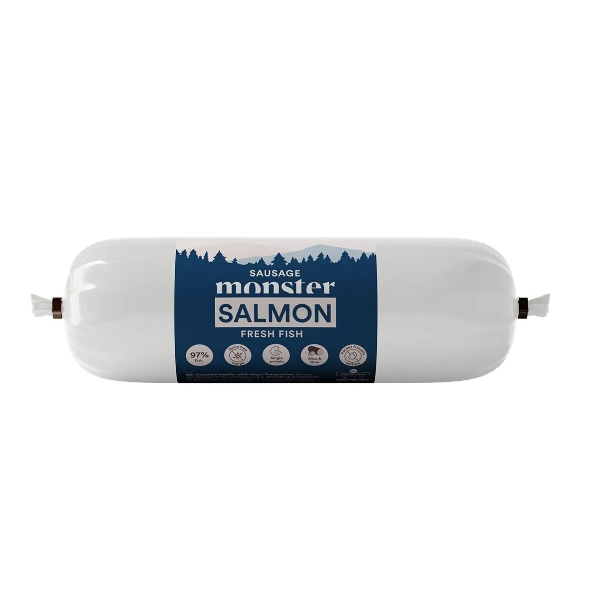 Monster Dog Salmon Sausage teraviljavaba lõhevorst koertele,