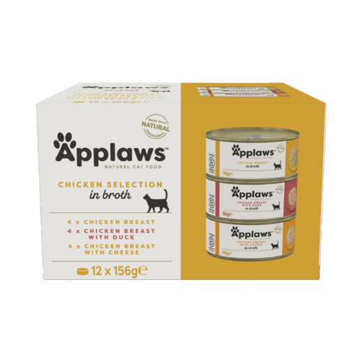 Applaws Adult Cat Multipack Kyckling 12 x 156 g för katter