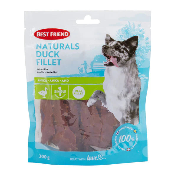 Best Friend Naturals Duck Fillet 200 g för hundar