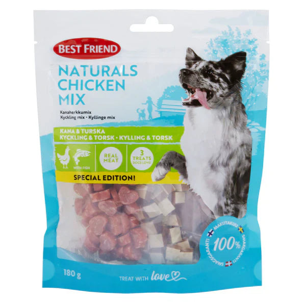 Best Friend Naturals Chicken Mix 180 g för hundar
