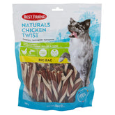 Best Friend Naturals Chicken Twist Big Bag 750 g för hundar