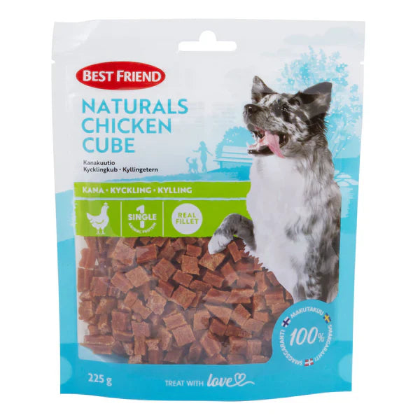 Best Friend Naturals kycklingkub 225 g för hundar
