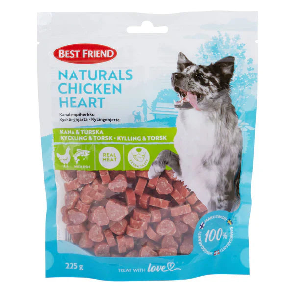 Best Friend Naturals kycklinghjärtan för hundar