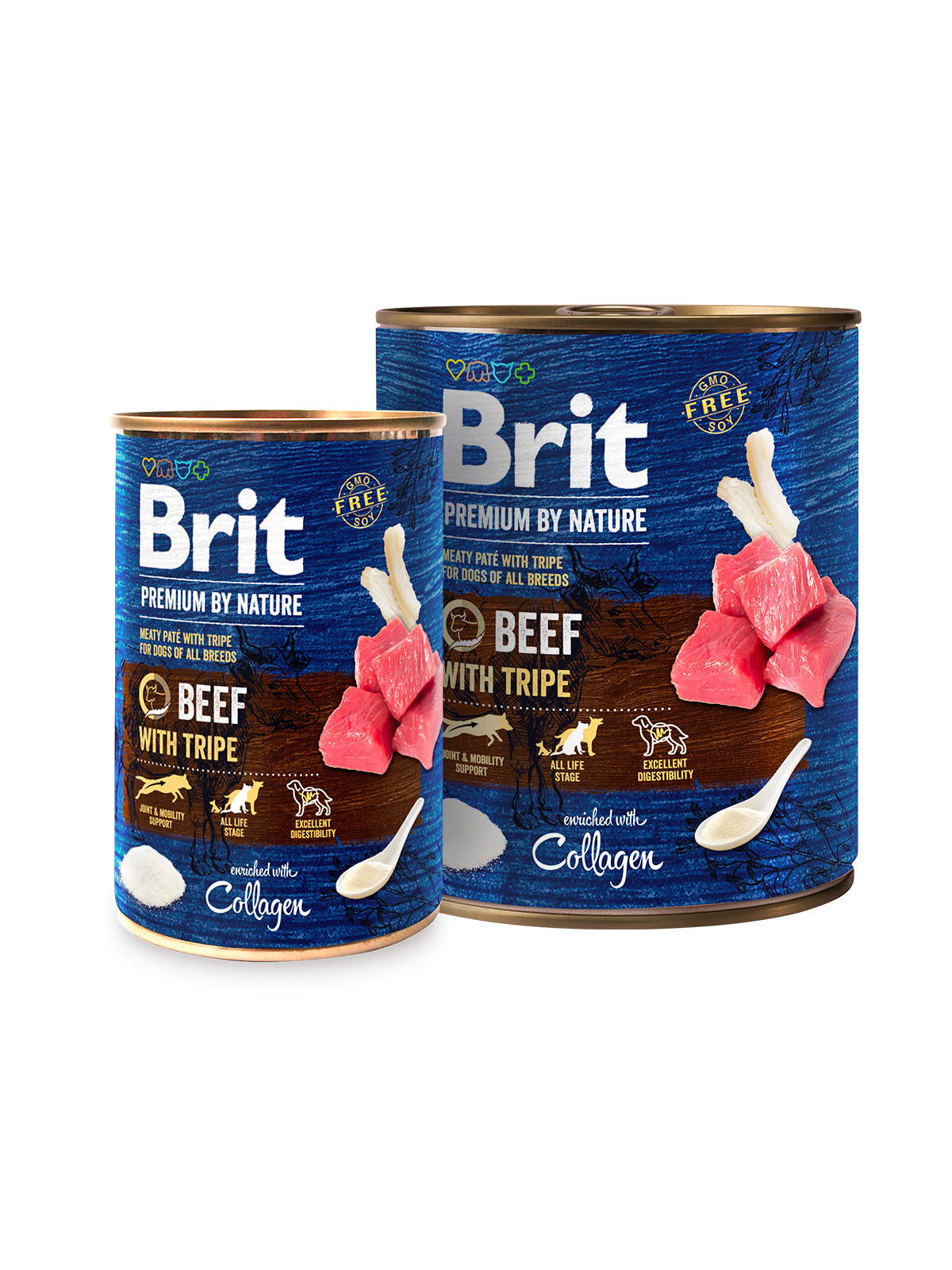 Brit Premium by Nature Nöt-våm för hundar 800 g