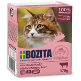 Bozita Bitar i Gelé med Gräsuppfött Nötkött för Katter 370 g