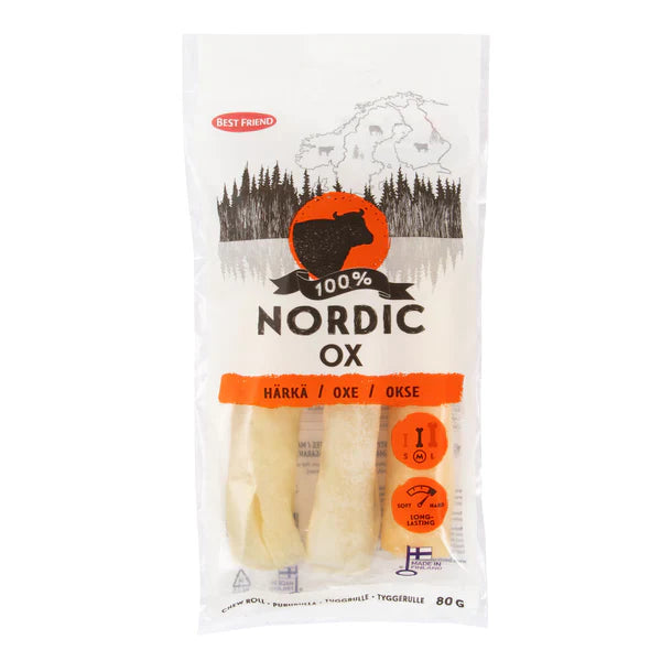 Best Friend Nordic Tuggsticka av nöt 3-pack 80 g för hundar