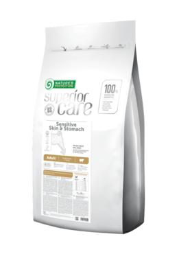 Nature's Protection Superior Care Sensitive Skin & Stomach Adult Small Breed lamm torrfoder för hundar 1,5 kg