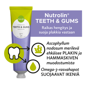 Nutrolin Teeth & Gums Omega Paste hambaid ja igemeid toetav pasta koertele ja kassidele 200 g
