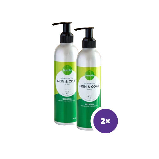 Nutrolin Skin & Coat pumpflaska 2 x 265 ml för hund