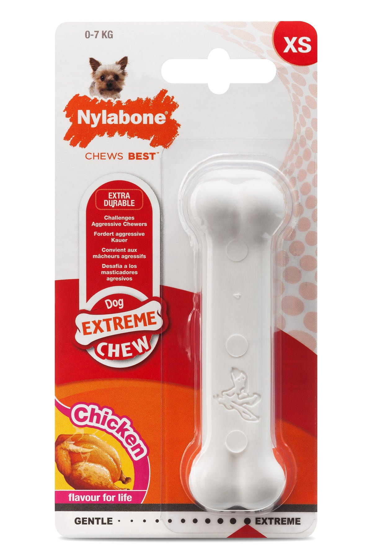 Nylabone Extreme Chew kyckling XS för hundar