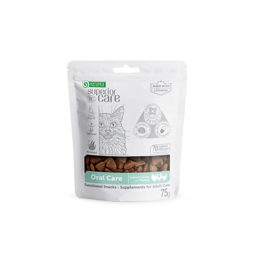 Nature's Protection Superior Care Oral Care fågelgodis 75 g för katter
