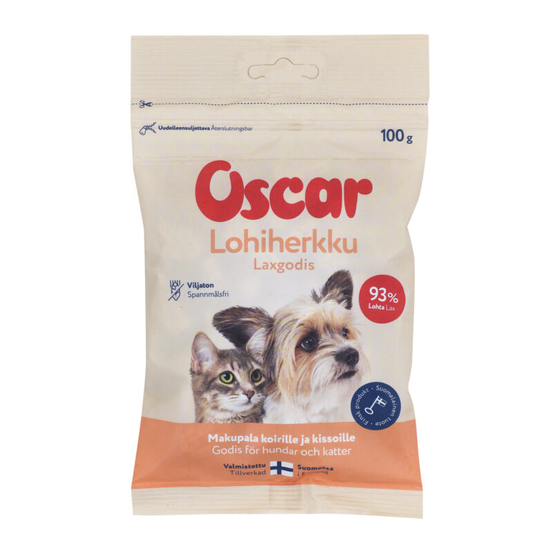 Oscar Laxgodis 100 g för hundar och katter