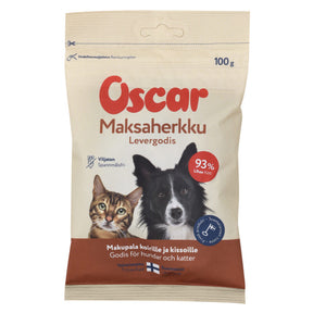 Oscar Levergodis 100 g för hundar och katter
