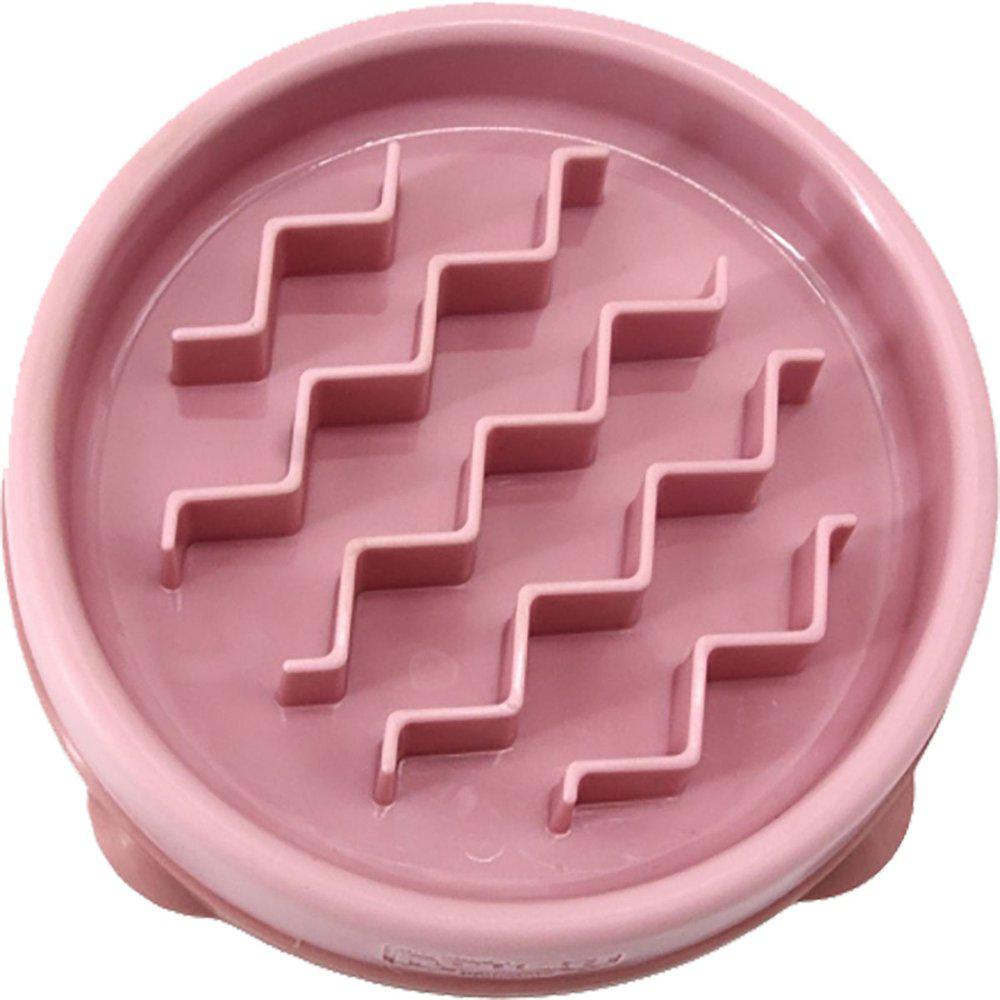 Outward Hound Fun Feeder Slo-Bowl matskål – Rosa S