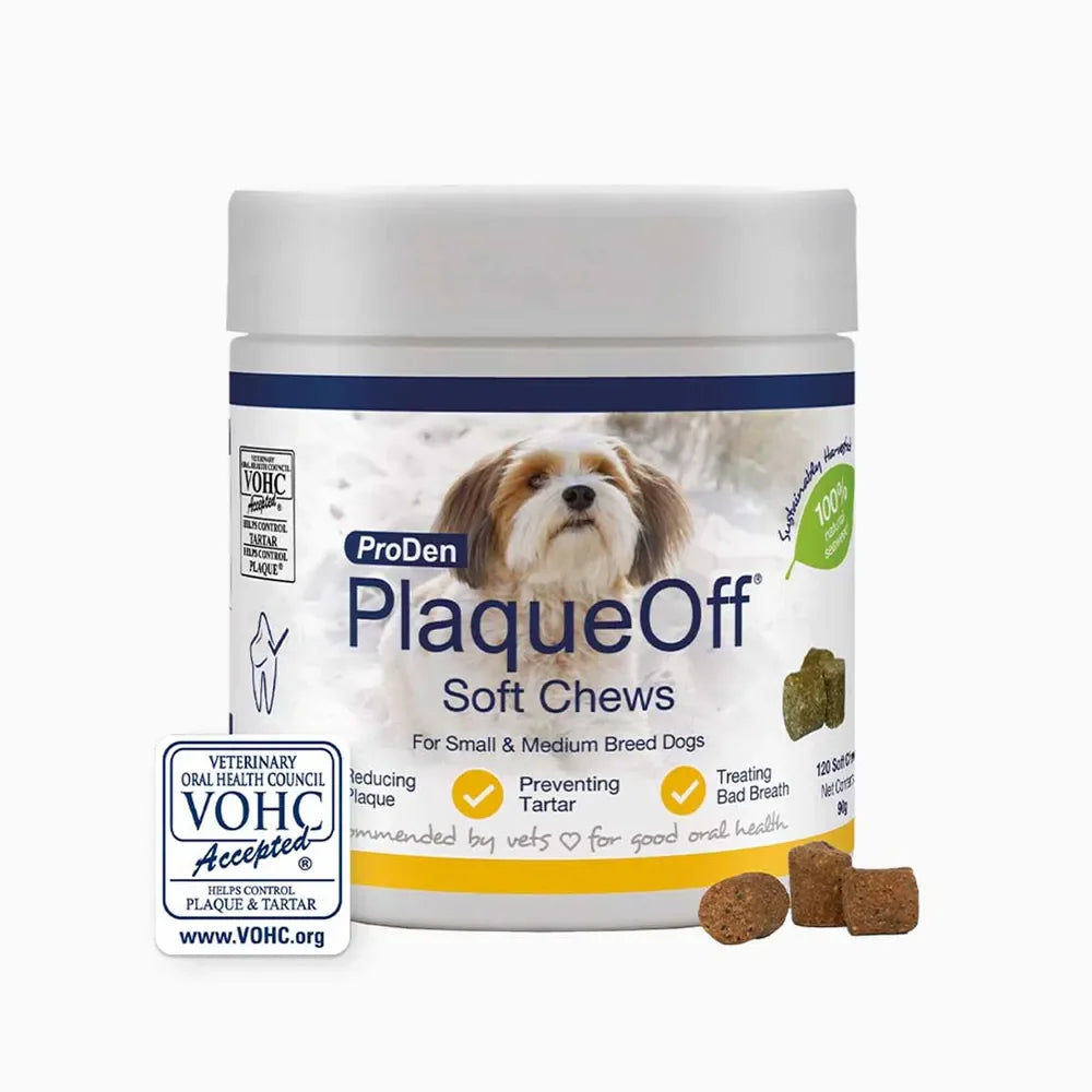 PlaqueOff Soft Chews 120 st för små hundar