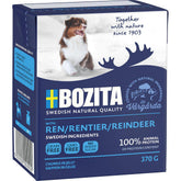 Bozita Reindeer Chunks in Jelly märgtoit koertele põhjapõdraga, 6 × 370 g MULTIPAKK