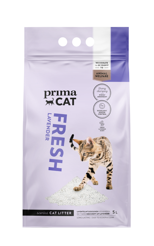 PrimaCat Fresh Lavender kattsand 5 l