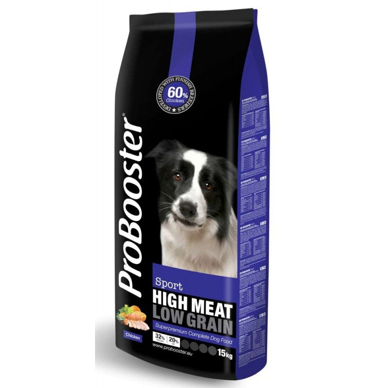 ProBooster Adult Sport kyckling 15 kg för hundar