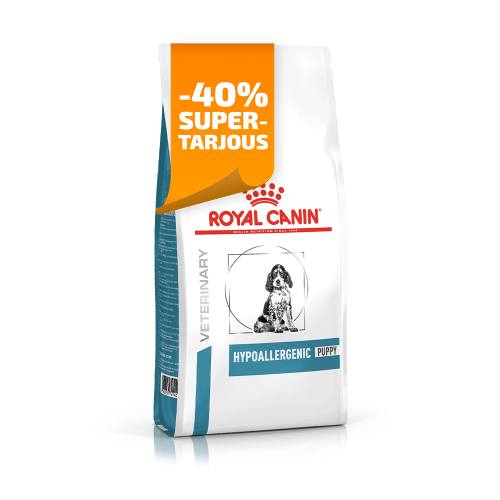 Royal Canin Veterinary Diets Derma Hypoallergenic Puppy torrfoder för hund 14 kg SUPERPRIS