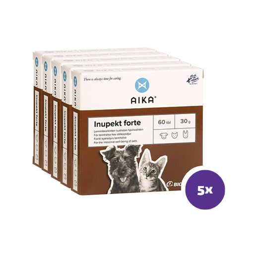 AIKA Inupekt Forte kassidele ja koertele 5 x 60 tabletti MULTIPAKK