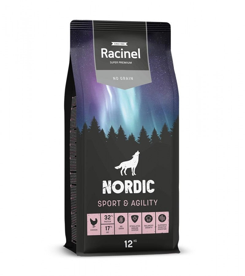 Racinel Nordic Sport & Agility 12 kg för hundar