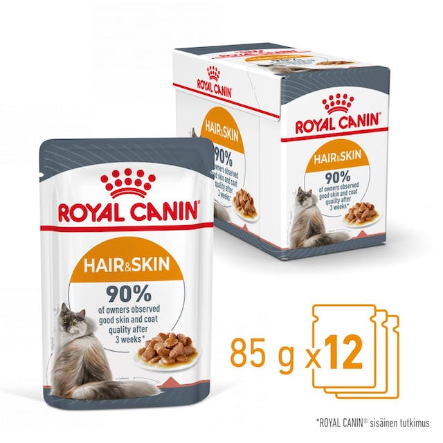 Royal Canin Hair & Skin Care Gravy Adult wet food for cats 12 x 85 g