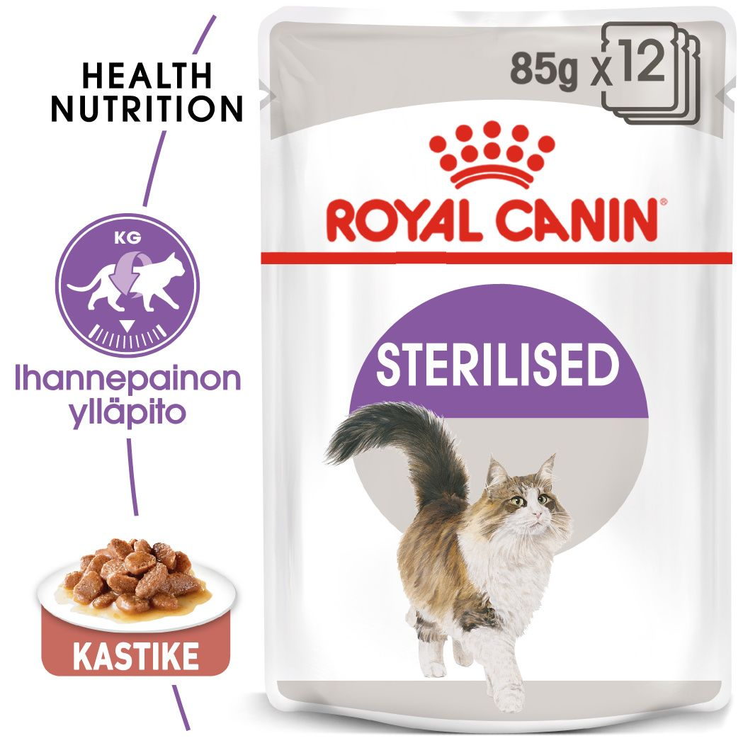 Royal Canin Sterilised Gravy Adult våtfoder för katt 12 x 85 g