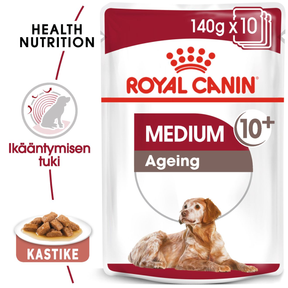Royal Canin Medium Ageing 10+ märgtoit koertele 10 × 140 g