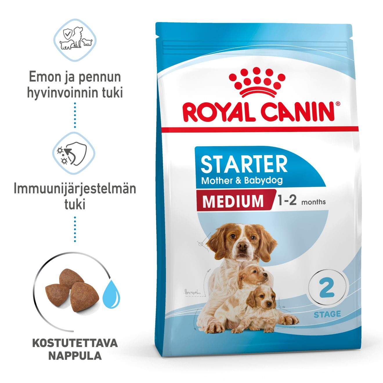 Royal Canin Medium Starter torrfoder för hund och hundvalp 15 kg