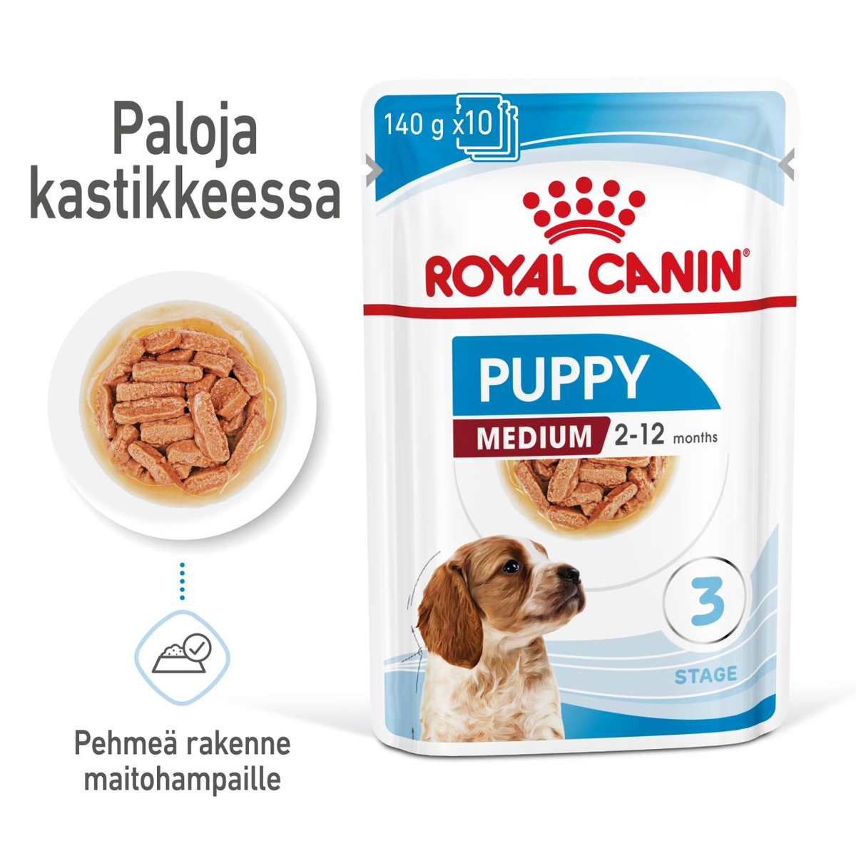 Royal Canin Medium Puppy Gravy wet food for puppies 10 x 140 g