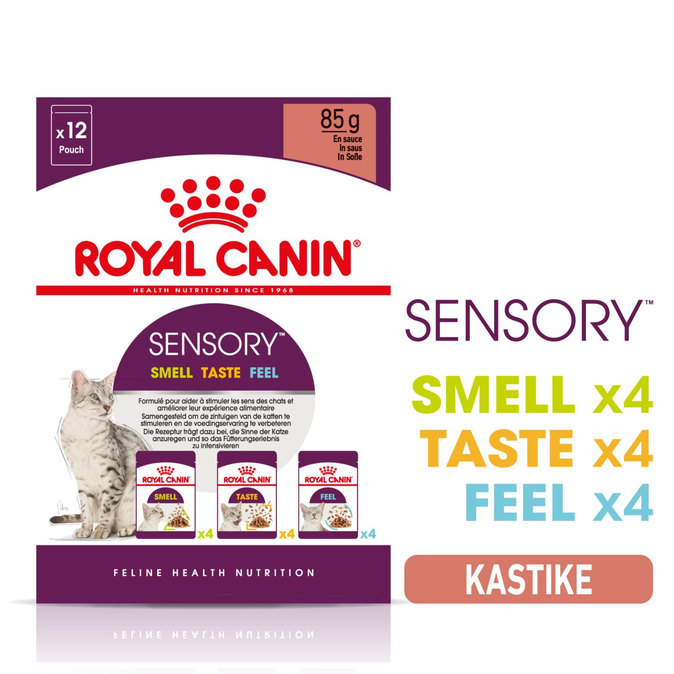 Royal Canin Sensory Mixed Box Gravy Våtfoder för Katt 12 x 85 g