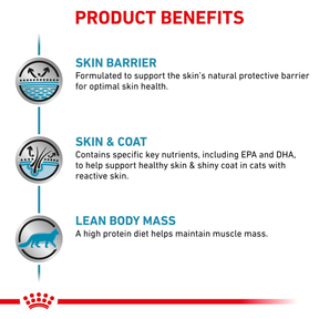 Royal Canin Veterinary Diets Derma Skin & Coat torrfoder för katter 1,5 kg