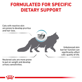 Royal Canin Veterinary Diets Derma Skin & Coat torrfoder för katter 1,5 kg