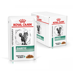 Royal Canin Veterinary Diets Weight Management Diabetic Bitar i sås våtfoder för katt 12 x 85 g