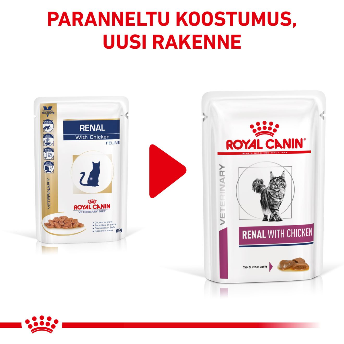 Royal Canin Veterinary Diets Vital Renal Chicken wet food for cats 12 x 85 g