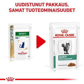 Royal Canin Veterinary Diets Weight Management Satiety märgtoit kassidele 12 x 85 g MULTIPAKK