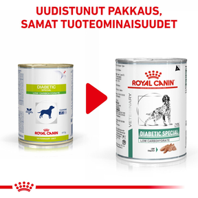 Royal Canin Veterinary Diets Weight Management Diabetic Special Low Carbohydrate Paté våtfoder för hund 410 g