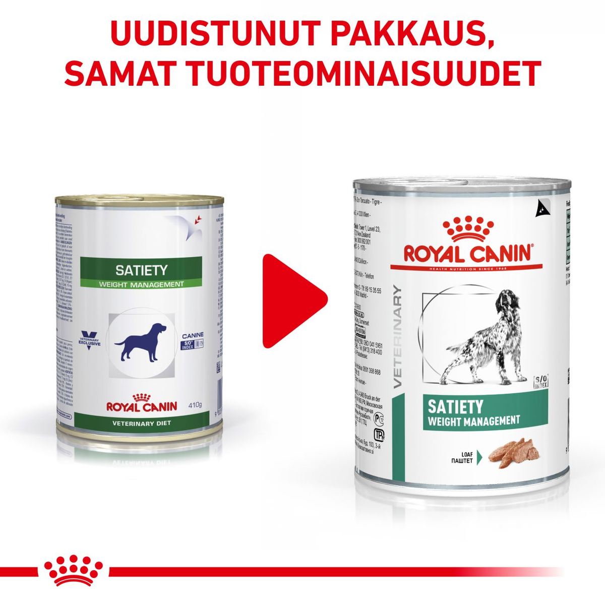 Royal Canin Veterinary Diets Weight Management Satiety Loaf dog wet food 195 g