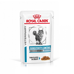 Royal Canin Veterinary Diets Derma Sensitivity Control Chicken Pouch våtfoder för katt 12x85g