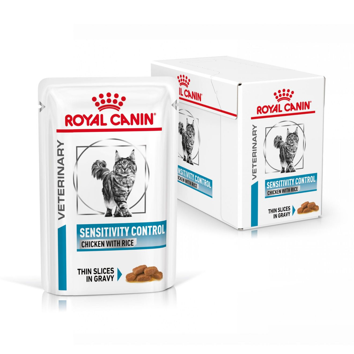 Royal Canin Veterinary Diets Derma Sensitivity Control Chicken Pouch wet cat food 12 x 85g