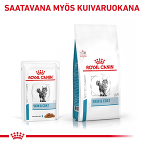 Royal Canin Veterinary Diets Derma Skin & Coat Pouch wet cat food 12 x 85g