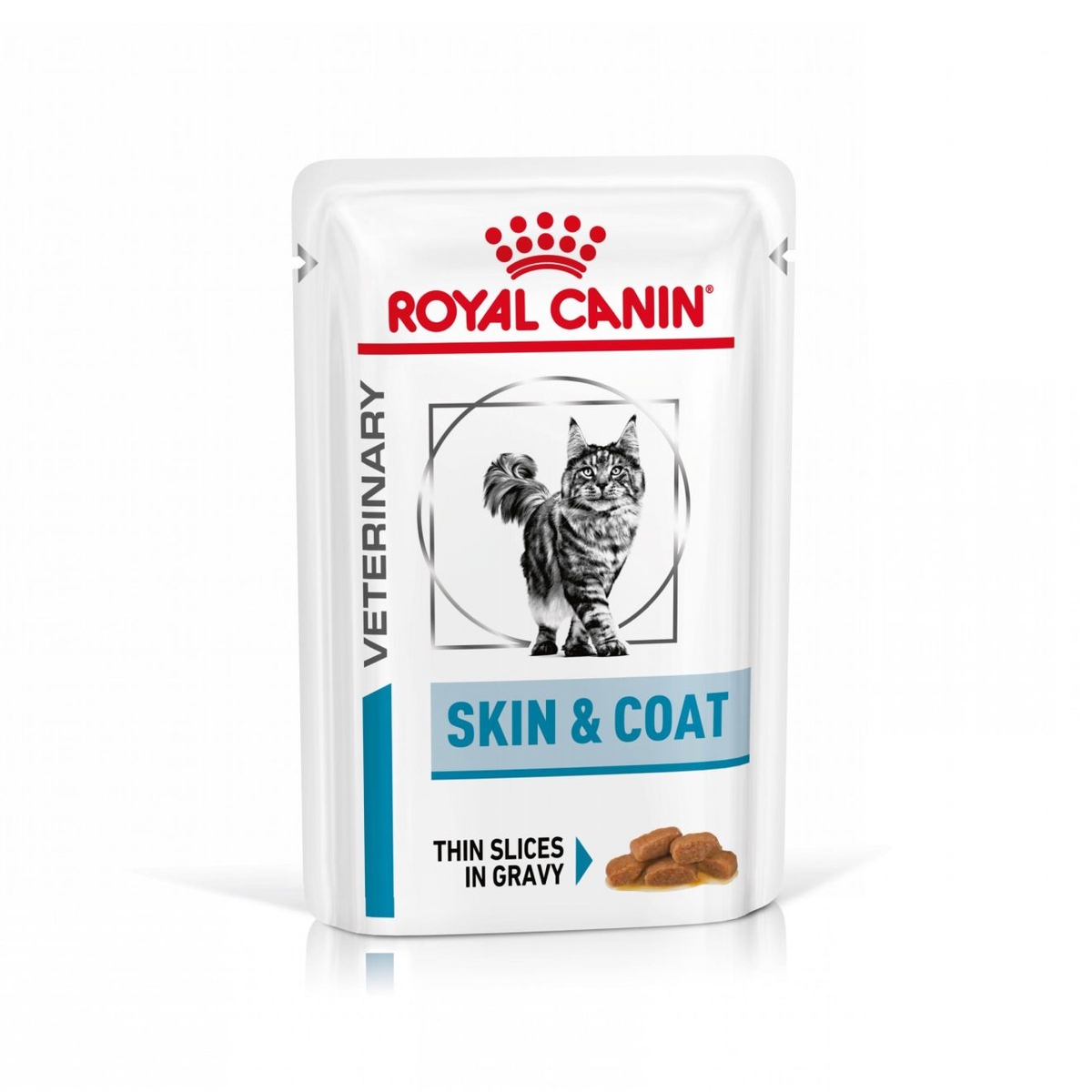 Royal Canin Veterinary Diets Derma Skin & Coat Pouch wet cat food 12 x 85g
