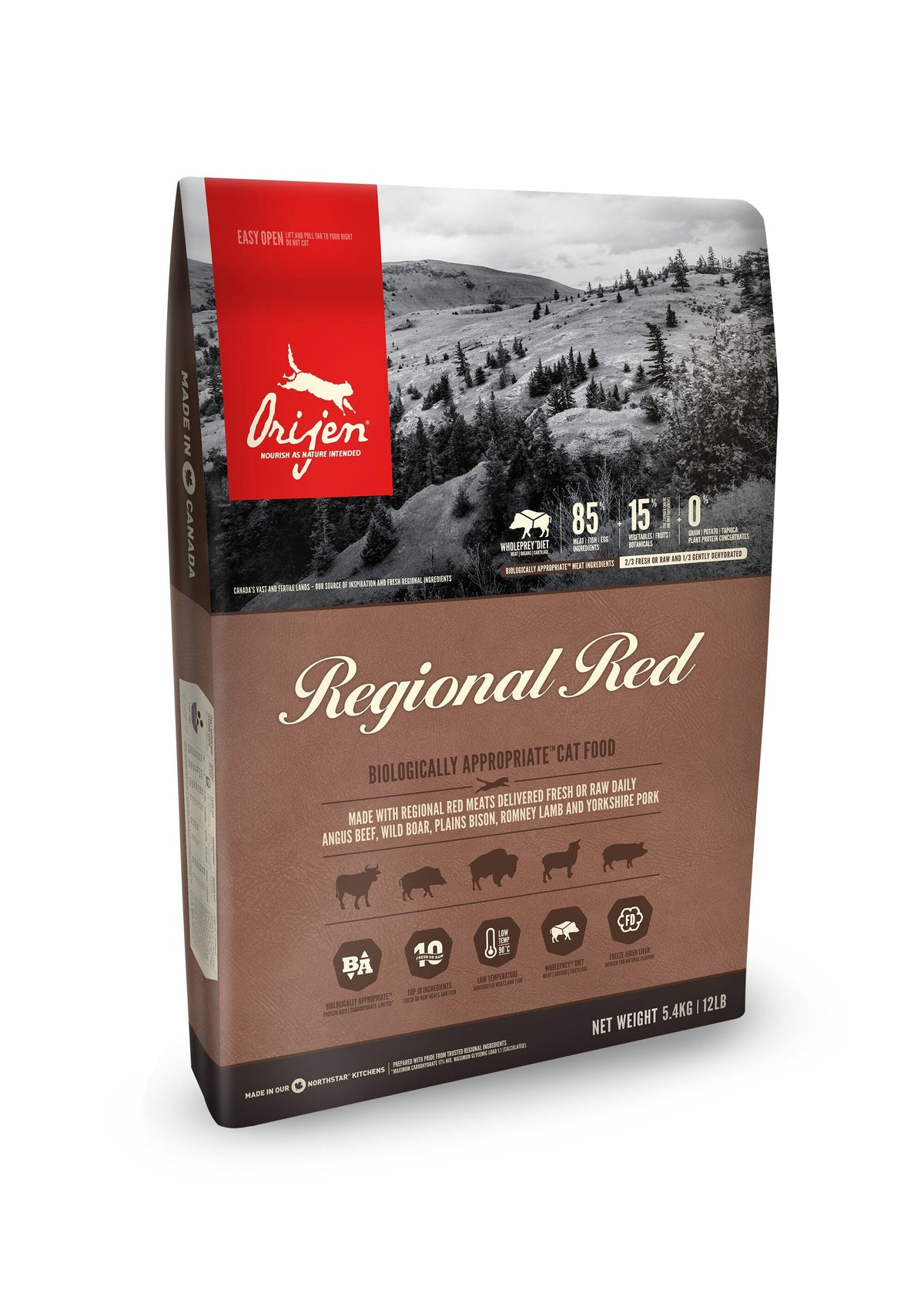 Orijen Regional Red 1,8 kg för katter